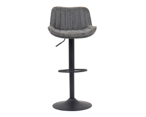 Chaise de bar confortable gris - Rousseau Furniture - Souffle d'Intérieur