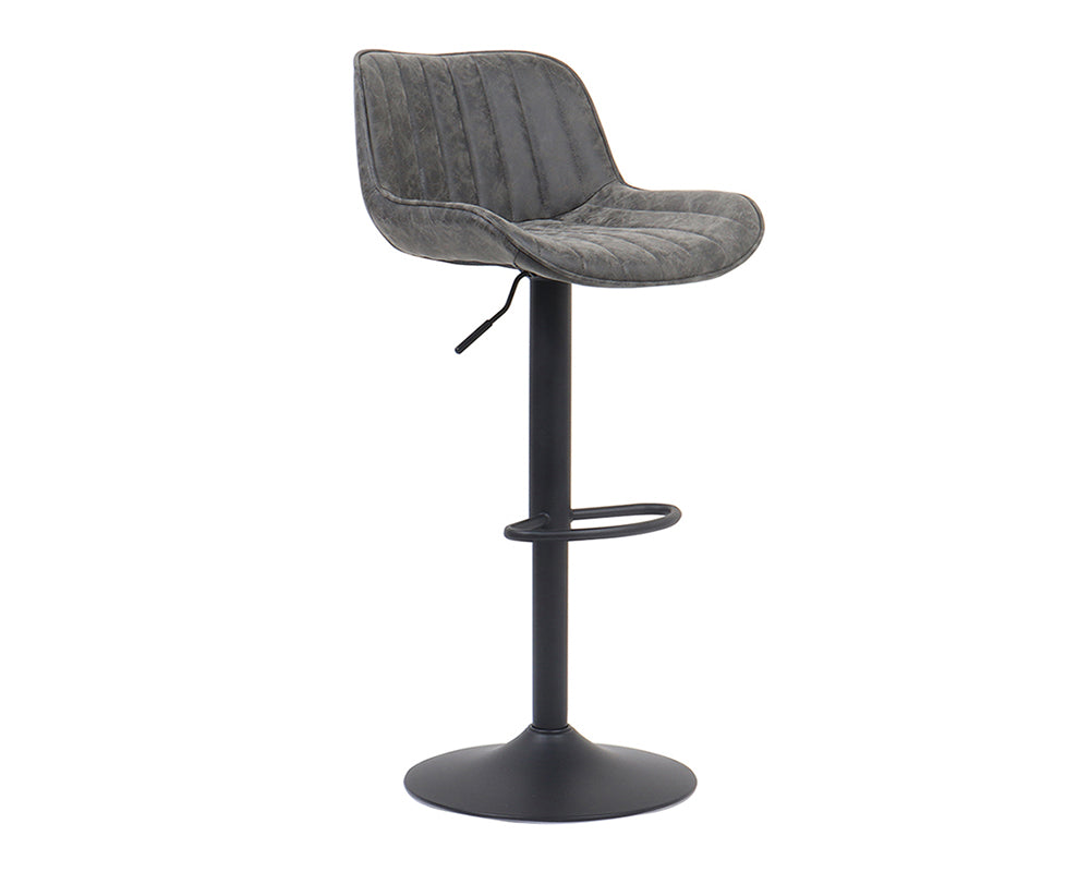 Chaise de bar confortable gris - Rousseau Furniture - Souffle d'Intérieur