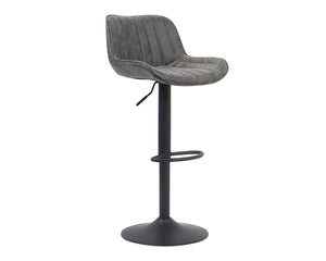 Chaise de bar confortable gris - Rousseau Furniture - Souffle d'Intérieur