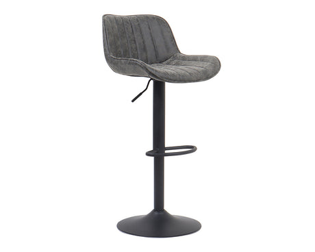 Chaise de bar confortable gris - Rousseau Furniture - Souffle d'Intérieur