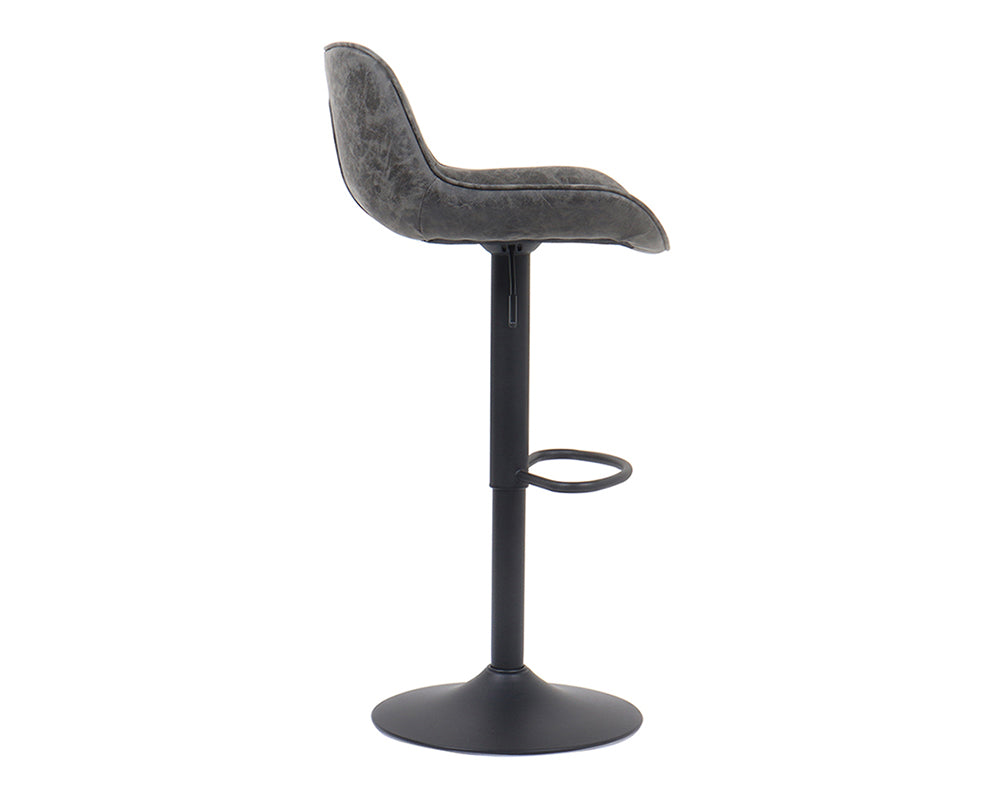 Chaise de bar confortable gris - Rousseau Furniture - Souffle d'Intérieur