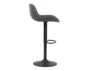 Chaise de bar confortable gris - Rousseau Furniture - Souffle d'Intérieur