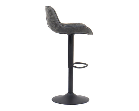 Chaise de bar confortable gris - Rousseau Furniture - Souffle d'Intérieur