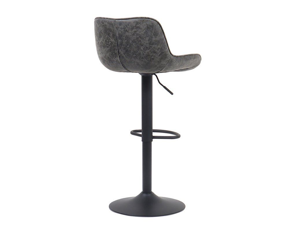 Chaise de bar confortable gris - Rousseau Furniture - Souffle d'Intérieur
