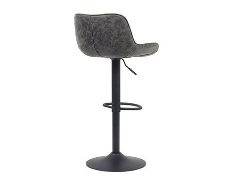 Chaise de bar confortable gris - Rousseau Furniture - Souffle d'Intérieur