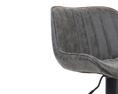 Chaise de bar confortable gris - Rousseau Furniture - Souffle d'Intérieur