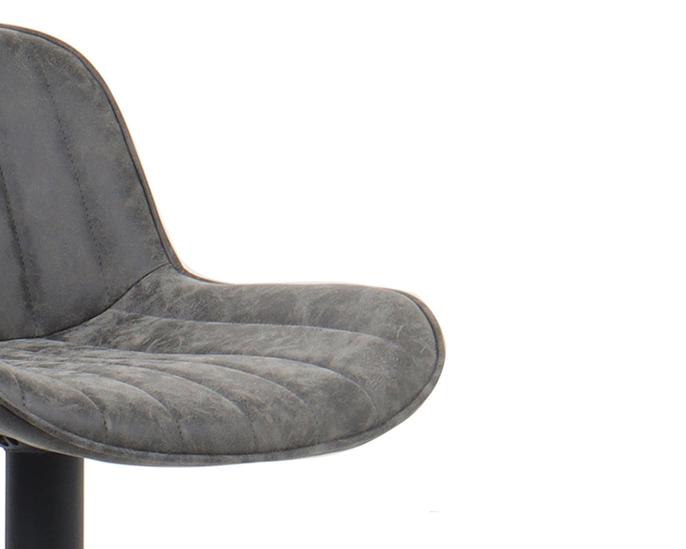 Chaise de bar confortable gris - Rousseau Furniture - Souffle d'Intérieur