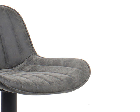 Chaise de bar confortable gris - Rousseau Furniture - Souffle d'Intérieur