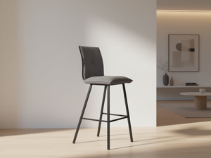 Lot de 2 chaises haute grise - Veronica