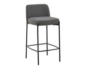 Chaise de bar cuisine gris - Rousseau Furniture - Souffle d'Intérieur