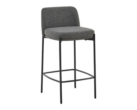 Chaise de bar cuisine gris - Rousseau Furniture - Souffle d'Intérieur
