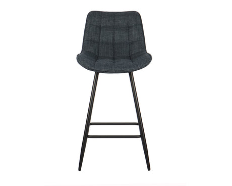 Chaise de bar en métal bleu foncé - Rousseau Furniture - Souffle d'Intérieur