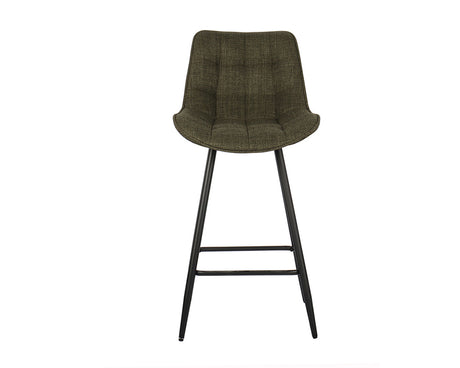 Chaise de bar en métal vert - Rousseau Furniture - Souffle d'Intérieur