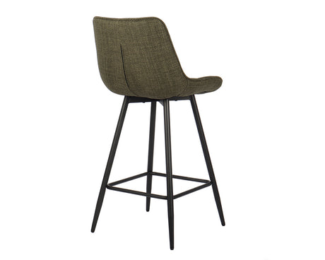 Chaise de bar en métal vert - Rousseau Furniture - Souffle d'Intérieur