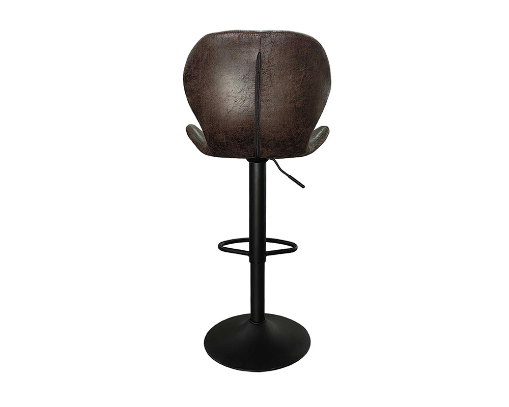 Chaise de bar stylé brun foncé - Rousseau Furniture - Souffle d'Intérieur