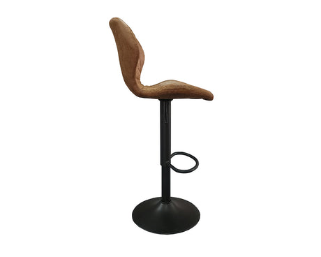 Chaise de bar stylé cognac - Rousseau Furniture - Souffle d'Intérieur