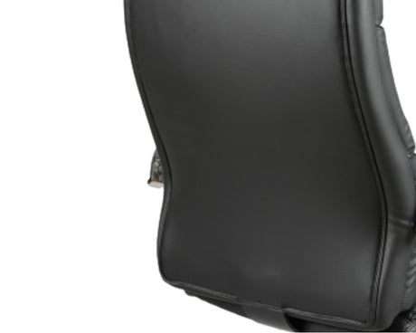 fauteuil chaise de bureau design noir avec roulettes - Souffle d'intérieur