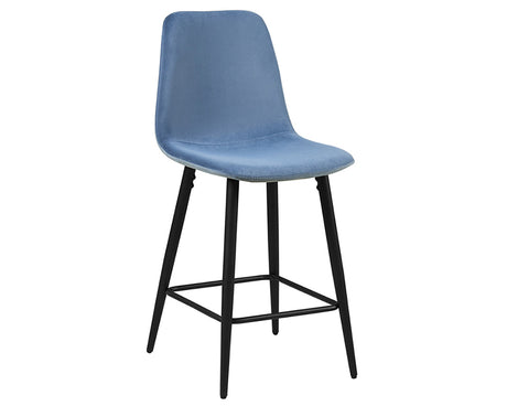 Chaise de comptoir de cuisine bleu clair - Rousseau Furniture - Souffle d'Intérieur