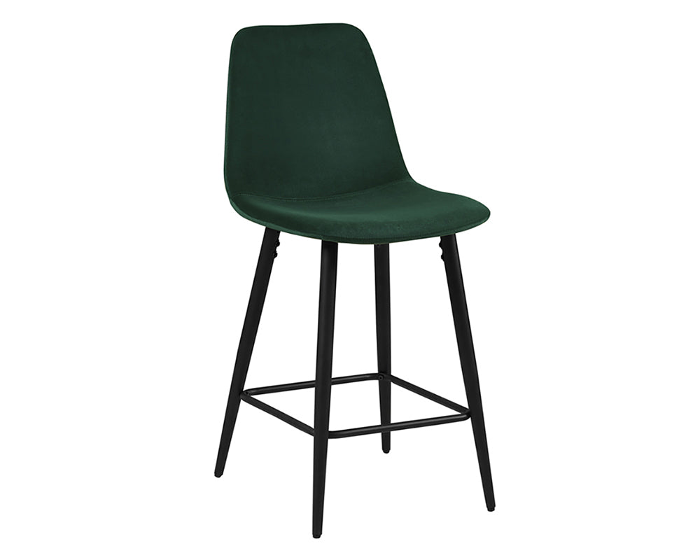 Chaise de comptoir de cuisine vert - Rousseau Furniture - Souffle d'Intérieur