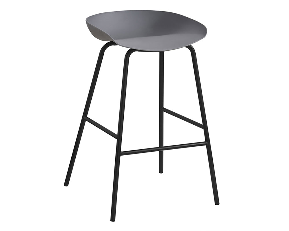 Chaise de comptoir gris - Rousseau Furniture - Souffle d'Intérieur
