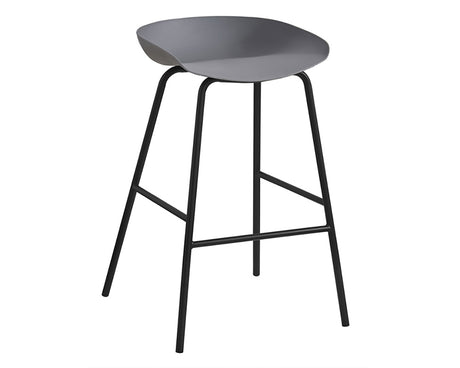 Chaise de comptoir gris - Rousseau Furniture - Souffle d'Intérieur