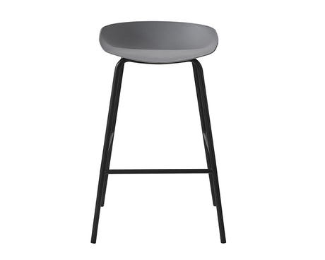 Chaise de comptoir gris - Rousseau Furniture - Souffle d'Intérieur