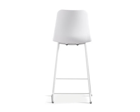 Chaise de comptoir lunch blanc - Rousseau Furniture - Souffle d'Intérieur