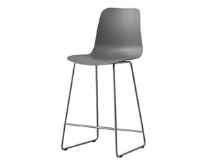 Chaise de comptoir lunch gris - Rousseau Furniture - Souffle d'Intérieur