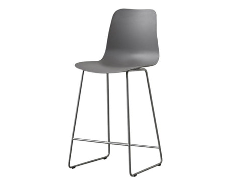 Chaise de comptoir lunch gris - Rousseau Furniture - Souffle d'Intérieur