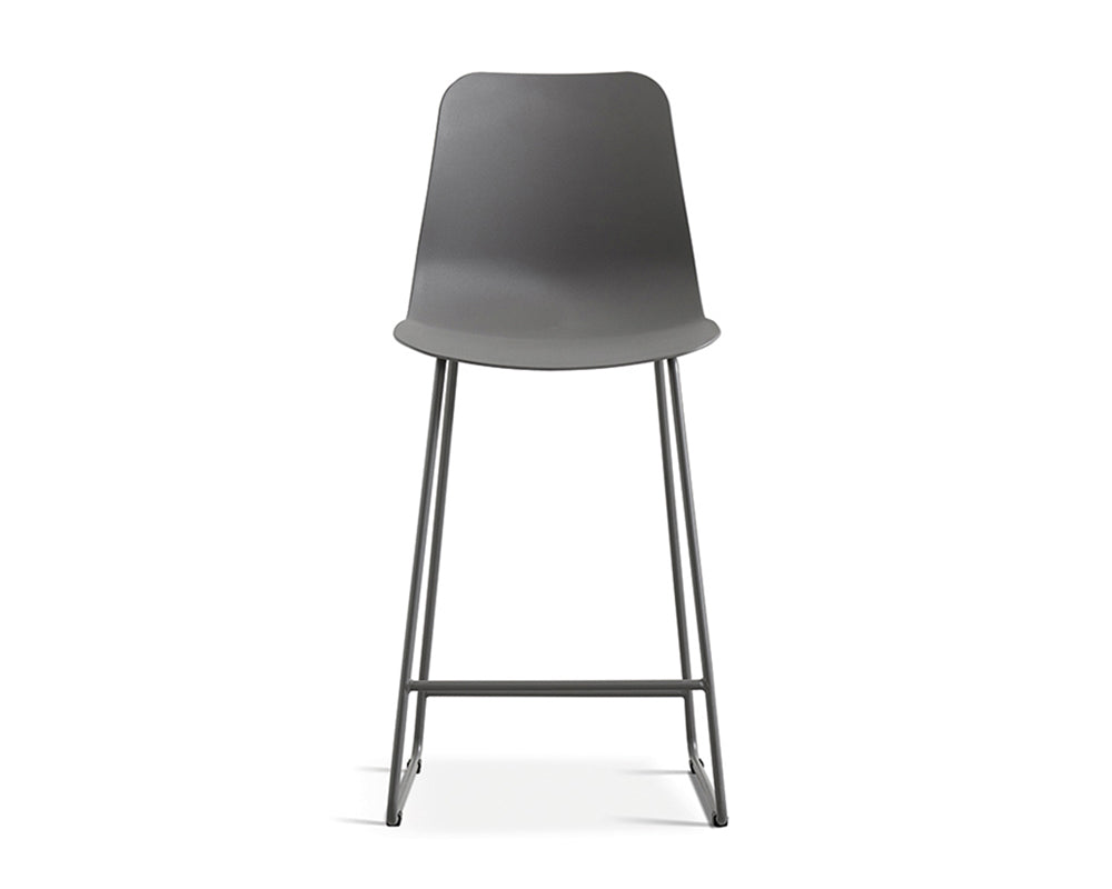 Chaise de comptoir lunch gris - Rousseau Furniture - Souffle d'Intérieur