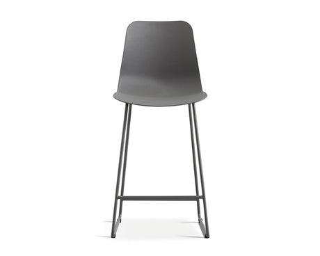 Chaise de comptoir lunch gris - Rousseau Furniture - Souffle d'Intérieur