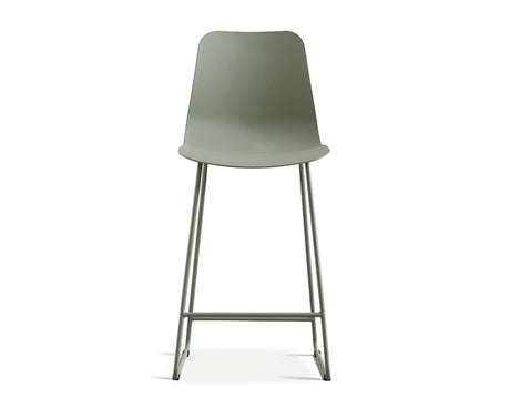 Chaise de comptoir lunch gris vert - Rousseau Furniture - Souffle d'Intérieur