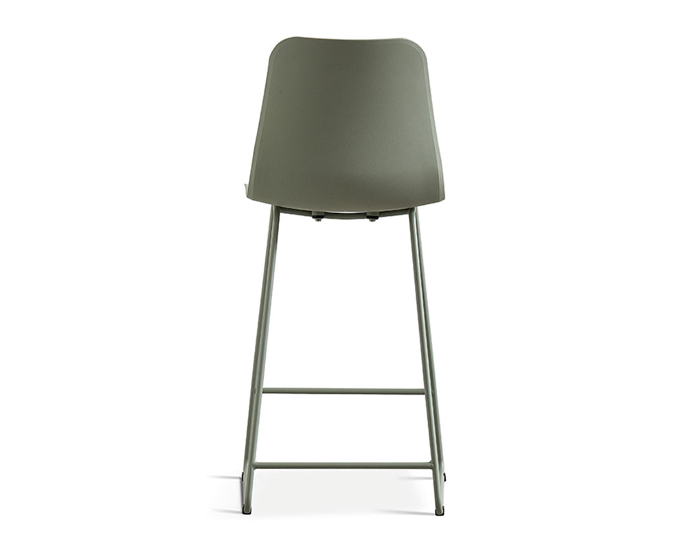 Chaise de comptoir lunch gris vert - Rousseau Furniture - Souffle d'Intérieur