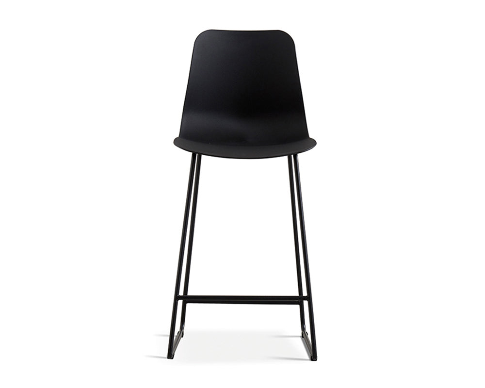 Chaise de comptoir lunch noir - Rousseau Furniture - Souffle d'Intérieur