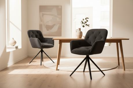 chaise fauteuil de table pivotante - Akante
