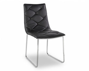 Chaise de salle à manger en simili cuir design - Souffle d'intérieur