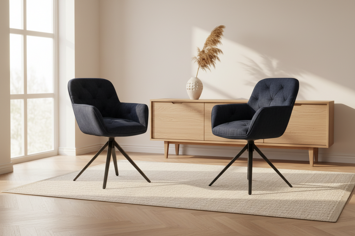 chaise fauteuil de table pivotante - Akante