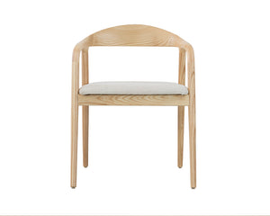 Vue de face – Clany – bois de frêne naturel