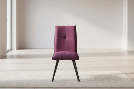 Chaise en tissu pieds metal design - SOUFFLE D'intérieur