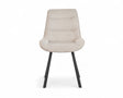 Chaise en velour cotelé sable - Rousseau - Souffle d'intérieur
