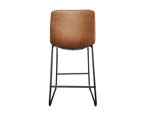 Chaise haute de comptoir cognac - Rousseau Furniture - Souffle d'Intérieur