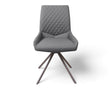 Lola, chaise en tissu effet cuir noir - SOUFFLE D’INTÉRIEUR