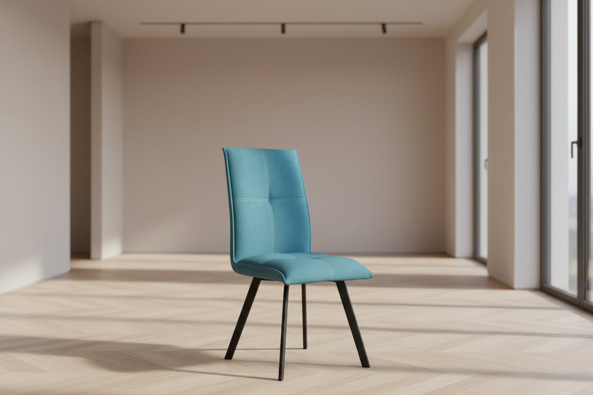 Chaise de salle a manger moderne en tissu - Souffle d'intérieur