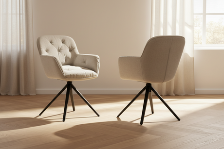 chaise fauteuil de table pivotante - Akante