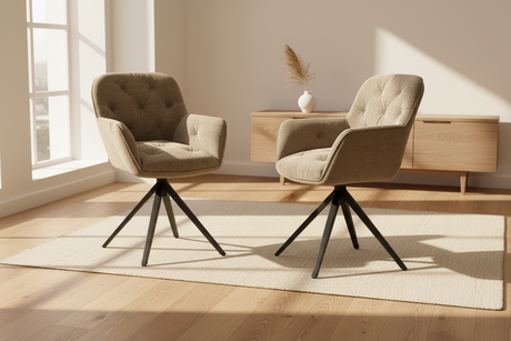chaise fauteuil de table pivotante - Akante