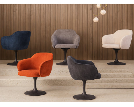 Chaise de repas monopied pivotante - meuble jem - Souffle d'intérieur
