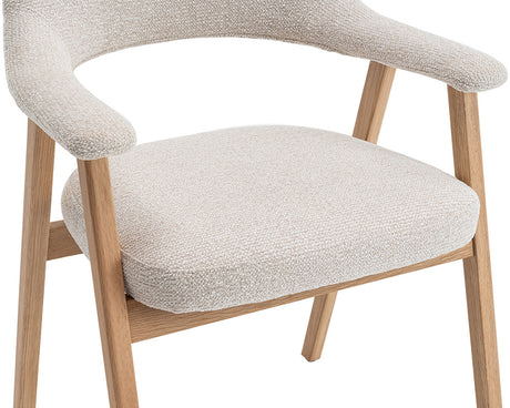 Zoom chaise – Corail – tissu beige