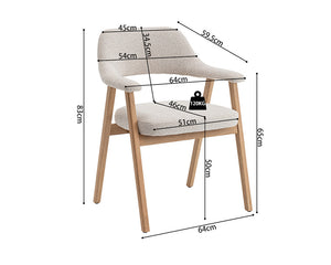 Schéma dimensions – Carmy – 64x83×59 cm