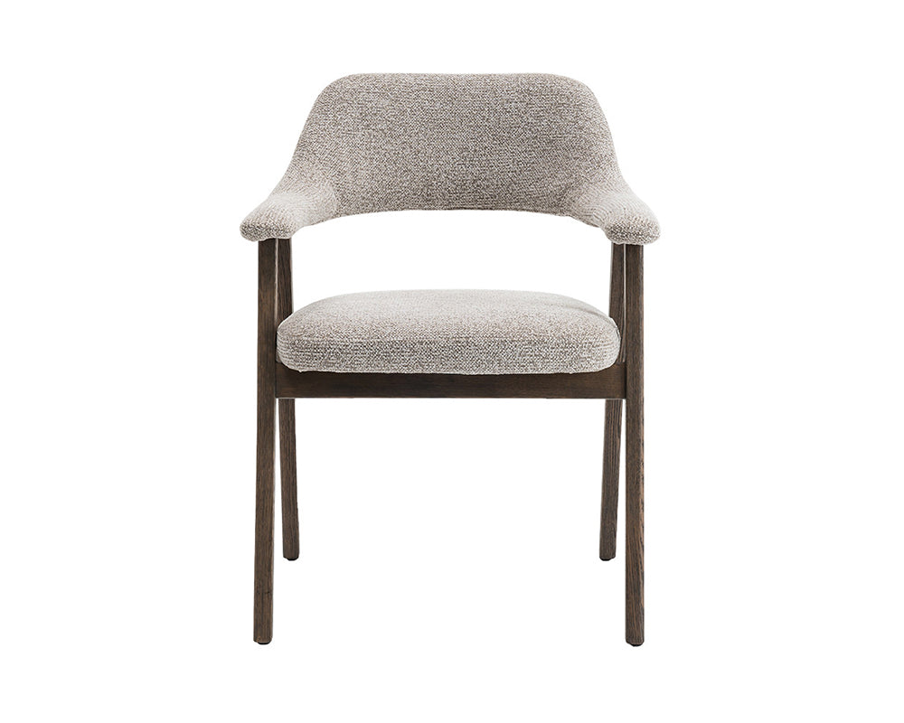 Vue de face – Corail – tissu sable