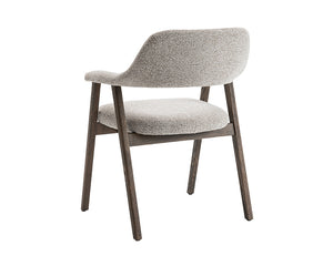 Vue 3/4 arrière – Corail – tissu sable